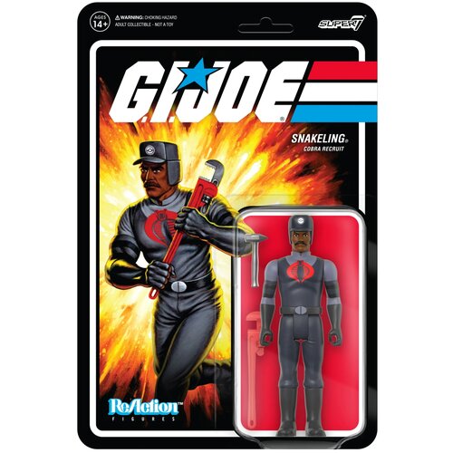 Grupo figura reakcija gi joe cobra snakeling factory worker mustache brown, (20838274) Slike