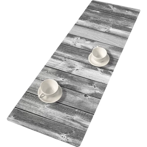 Bertoni Home Unisex's Table Runner Silver Wood