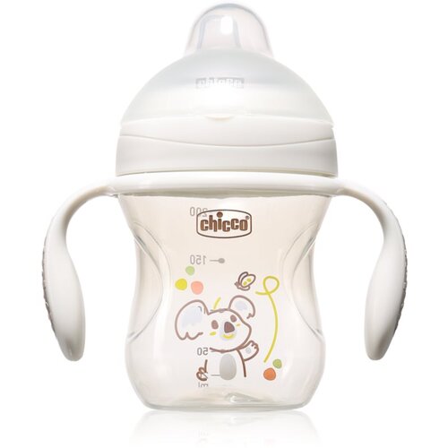 Chicco Transition Cup 4m+ šalica za učenje pijenja s ručkama Grey 200 ml Cijene