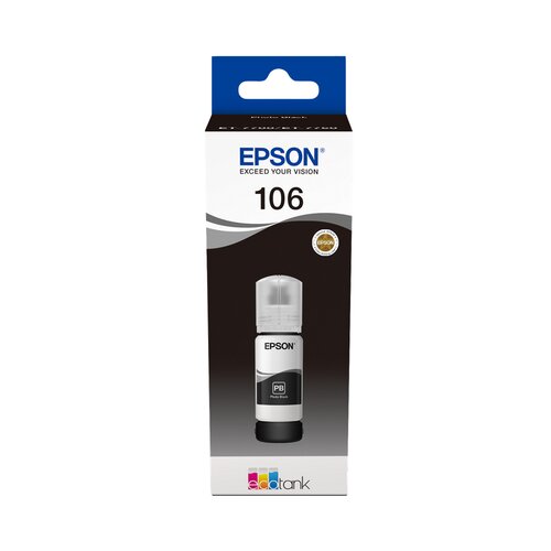 Epson INK JET 106 L7160/7180 PHOTO BLACK EcoTank 70ml C13T00R140 Slike