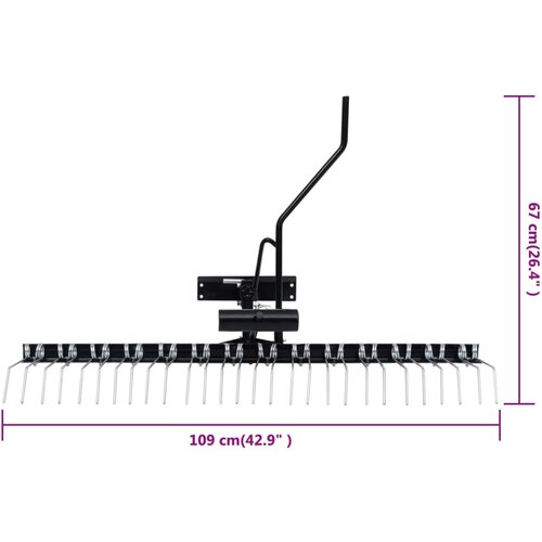  Prozračivač za kosilicu za vožnju 109 cm Slike
