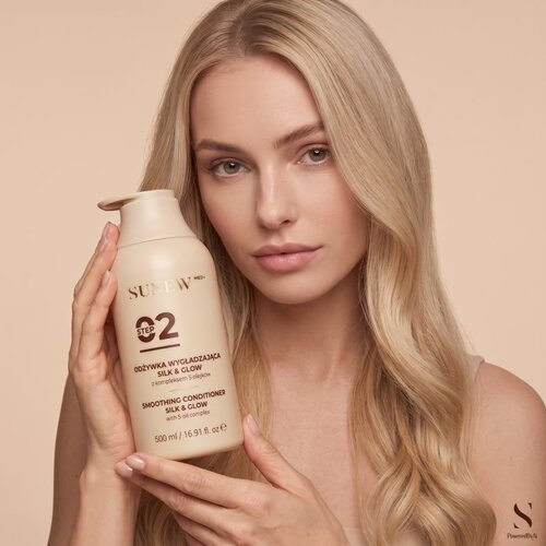 SUNEWMED+ Silk &amp;amp; Glow Repairing Conditioner gladilni balzam za sijaj in mehkobo las 500 ml Slike