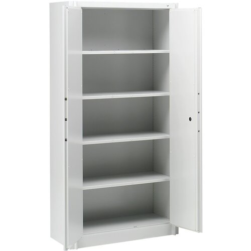 C+P Jeklena omara, ognjevarna, v skladu z DIN 4102, VxŠxG 1950 x 930 x 500 mm, svetlo sive barve Cene