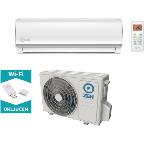 Qzen Start Inverter Plus WIFI klima uređaj 2,6 kW ZE-09WSE/ZE-09OSE + WIFI Cijene