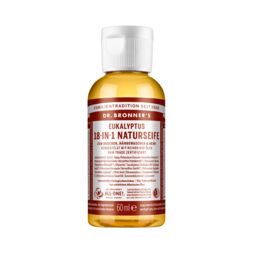 DR. BRONNER&amp;#039;S 18u1 prirodni sapun eukaliptus - 60 ml Slike