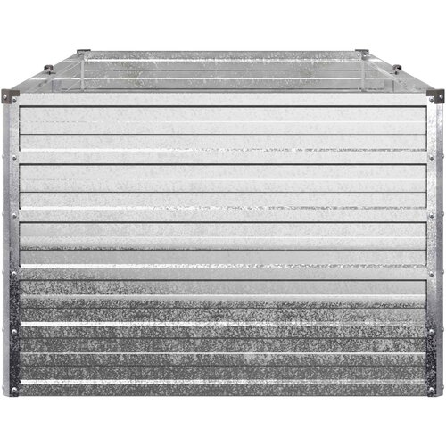  Povi&amp;scaron;eni vrtni krevet Srebrna 160 x 80 x 55 cm cinkani Slike