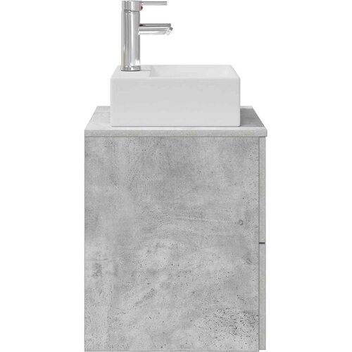  Umivaonik s policom Betonska siva 49,5 x 41 x 62,5 cm Slike