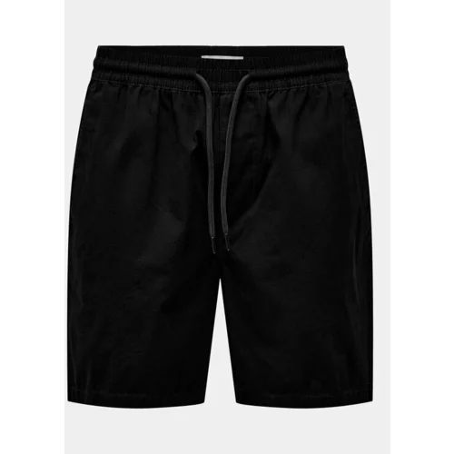 Only & Sons Kratke hlače iz tkanine Tel 22027949 Črna Regular Fit