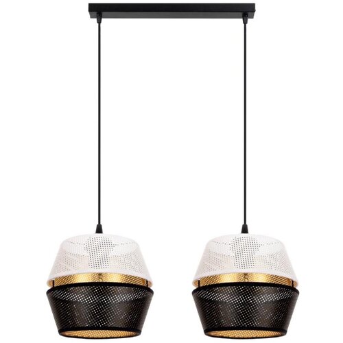  Luster na sajli PARIS 2xE27/60W/230V beli/crni/zlatni Cene