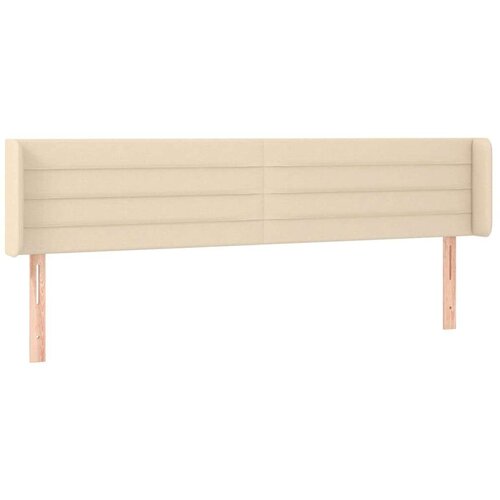  Uzglavlje krem 163x16x78/88 cm od tkanine Slike