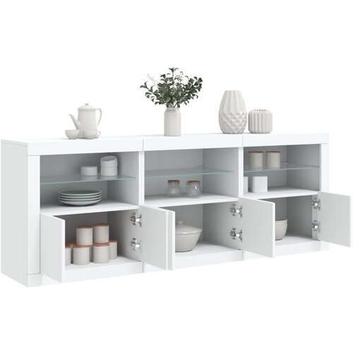 vidaXL Komoda s LED svjetlima bijela 181 5x37x67 cm Cijene