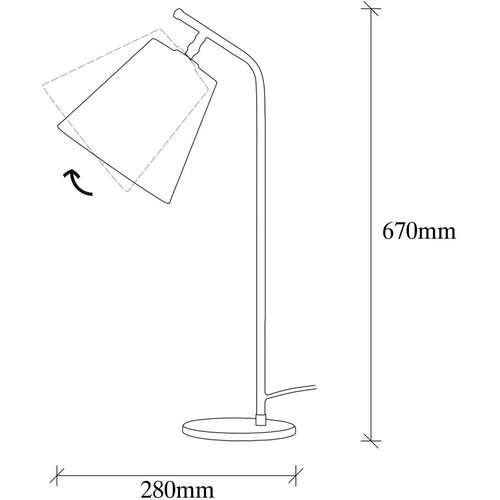 Opviq lights Salihini MR 622 Stona lampa, bijela Slike