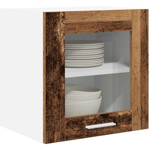  Viseći ormarić s policom Riga 2 pcs Staro drvo 40 x 31 x 40 cm Slike
