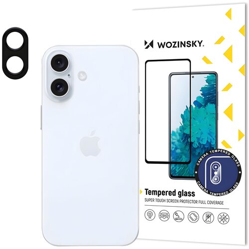 Wozinsky kaljeno staklo za kameru 9H za Apple iPhone 16 Plus - Crna KP34943 Slike