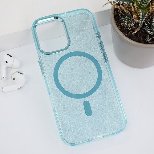  Maska za iPhone 16 Mag Case Glitter svetlo plava Cene