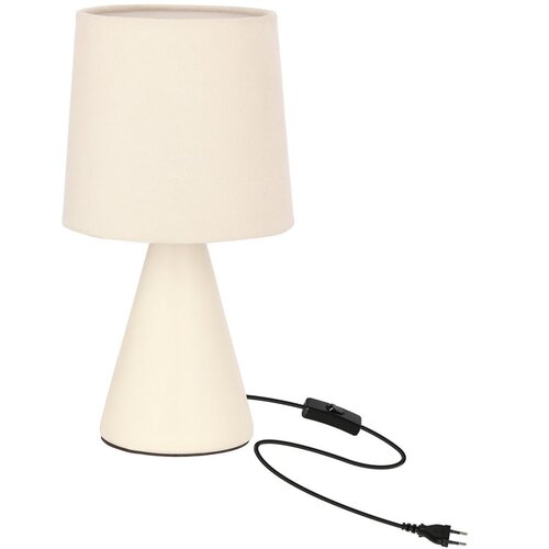 Candellux Lighting Krem stolna lampa s tekstilnim sjenilom (visina 14,5 cm) Satti &amp;ndash; Slike