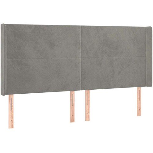  Box spring s madracem LED svjetlosivi 160x200 cm bar&amp;scaron;un Slike