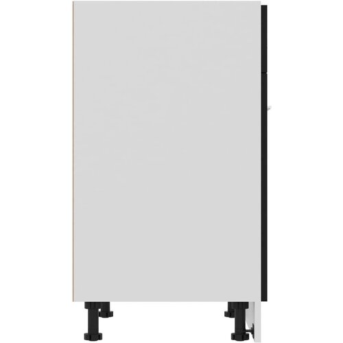 VidaXL Spodnja omarica s predalom črna 60x46x81,5 cm iverna plo&amp;scaron;ča, (20622959) Slike