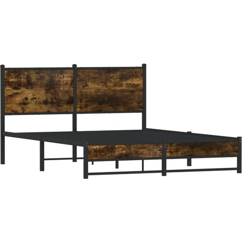  okvir kreveta bez madraca boja hrasta 150 x 200 cm Slike