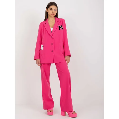 Fashion Hunters Dark pink leisure jacket