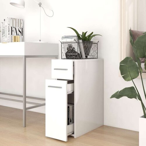 VidaXL Lekarni&amp;scaron;ka omara bela 20x45,5x60 cm iverna plo&amp;scaron;ča Slike