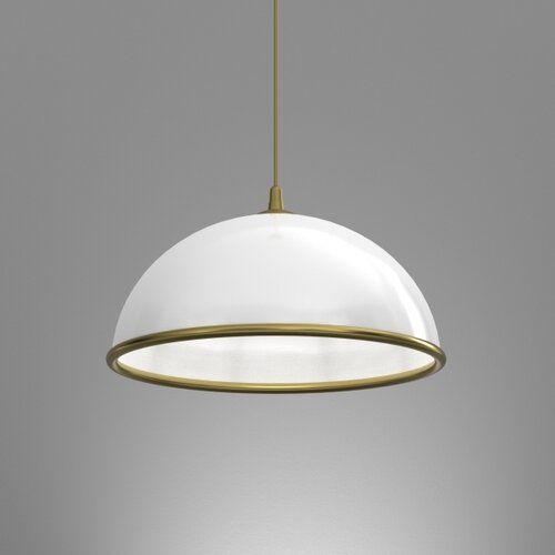  Luster na sajli KITCHEN 1xE27/15W/230V bela/zlatna Slike