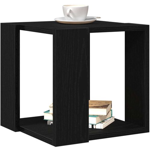 VidaXL Stolić za kavu Crni hrast MDF 32 x 32 x 30 cm Jednostavan Slike