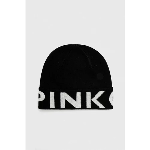 Pinko Vunena kapa boja: crna, od tanke pletenine, vunena
