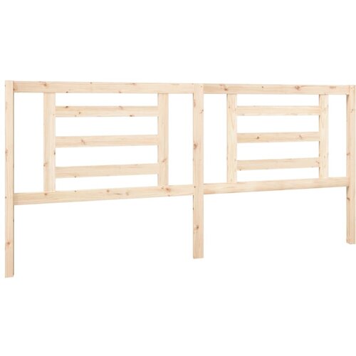 Maison Chic posteljno vzglavje - vzglavna omarica - nočna omarica 206x4x100 cm trdna borovina, (21704924) Slike