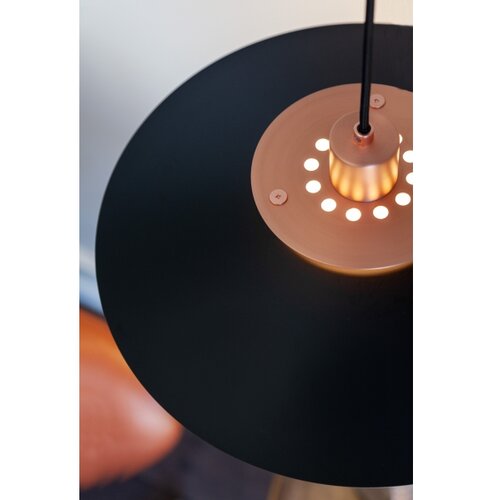 Halo Design 990785 - Visilica na sajli RIVOLI 1xE27/40W/230V prečnik 40 cm crna/bakarna Slike