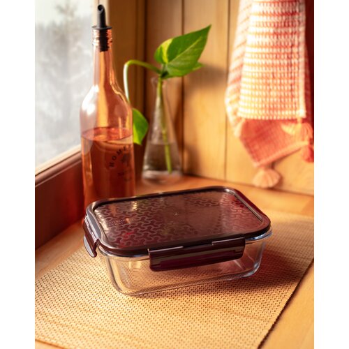Madame coco Modena Rectangular Staklena posuda za odlaganje hrane, 1500 ml Cene