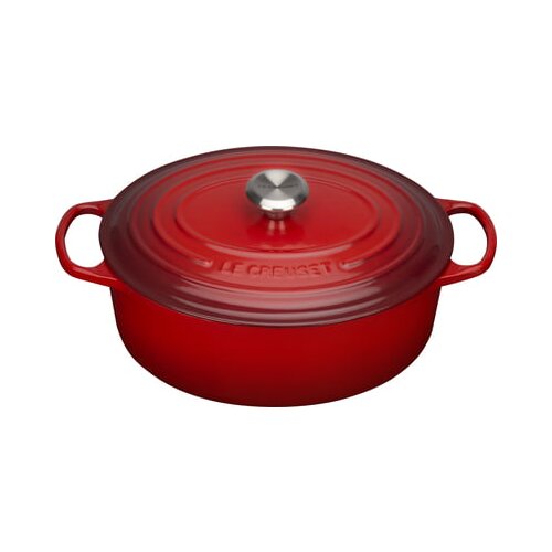 Le Creuset Signature Casserole oval 31 cm Cerise Slike