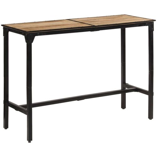 VidaXL Barski stol 150 x 55 x 107 cm od masivnog grubog drva manga Slike