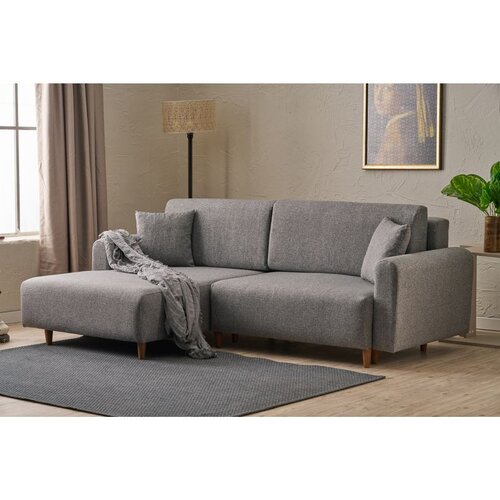 Atelier Del Sofa Mane Left ugaona garnitura na razvlačenje 246 × 160 cm, siva Cene