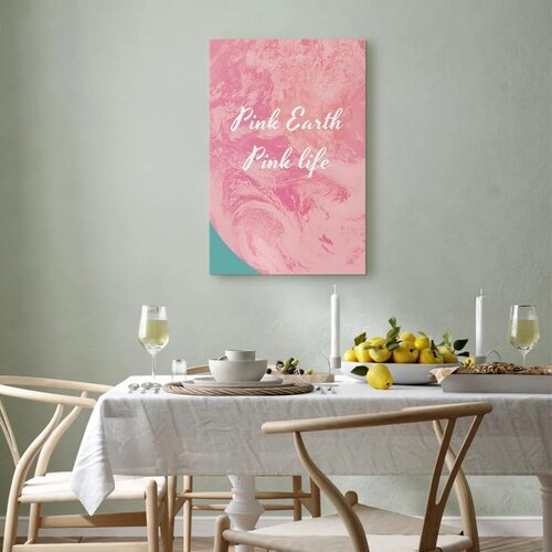  Slika - Pink Earth Pink Life (1 Part) Vertical 80x120 Standard Slike