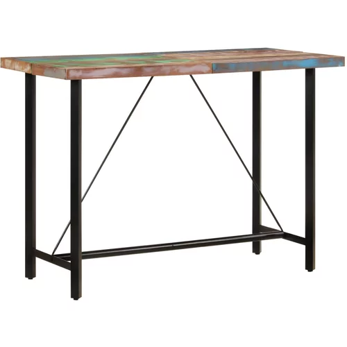  Barski stol 150 x 70 x 107 cm masivno obnovljeno drvo i željezo