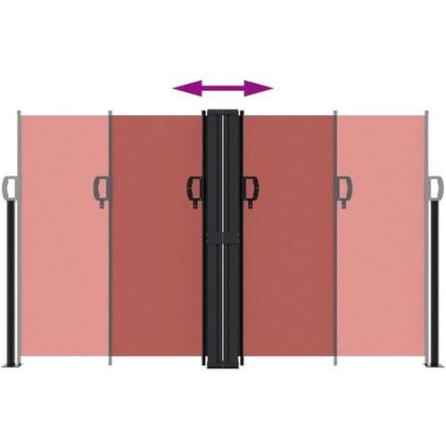  Bočna tenda na uvlačenje terakota 140 x 1200 cm Slike