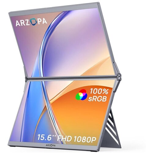  Eksterni prenosni monitor Arzopa E1 (Dual Screen) 2x15/6 inch Grey FHD sRGB100 Cene