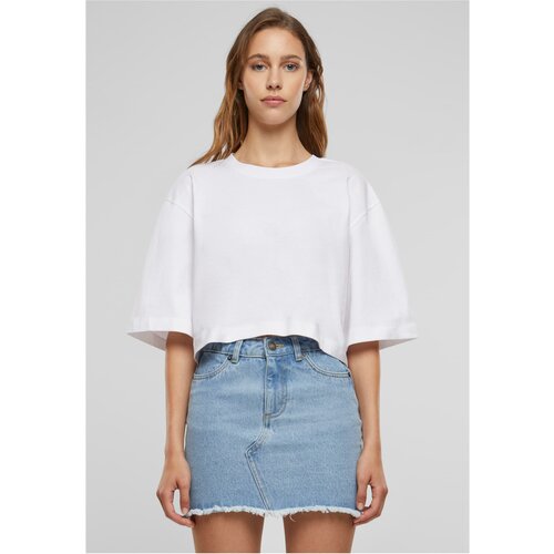 Urban Classics Women's T-Shirt Heavy Organic Oversized Cropped White Slike
