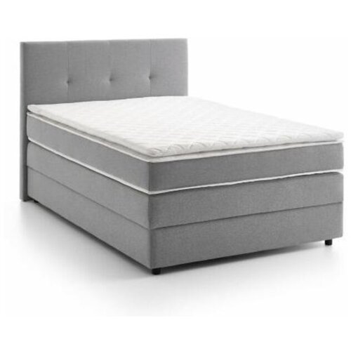 Gent boxspring postelja Merlin, tkanina, siva, 160&amp;times;200 cm Slike