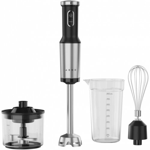 Aeno hand blender, 1200W in cb, black, tiger teeth cutter, whisk, food processor, cup AHB0004B Cene