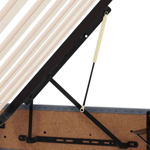  Krevet s od storage s madracem Tamno siva 90 x 190 cm Bar&amp;scaron;un Slike