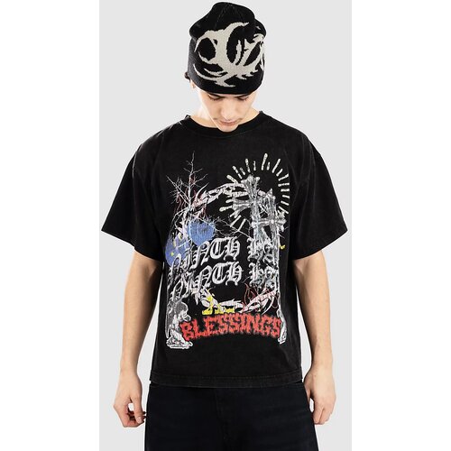 Ninth Hall Maxxed Out Boxy T-shirt vintage black Slike