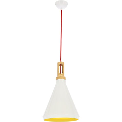 Candellux luster/visilica-robinson viseća lampa 26 1X60W E27 bela / žuta interior Slike