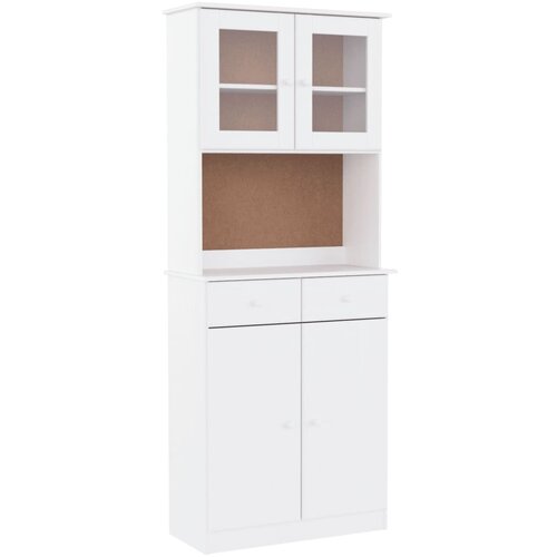 Maison Chic Komoda - Predalnik ALTA bela 77x35x188 cm trdna borovina, (21721328) Cene