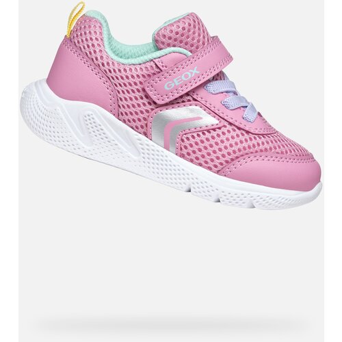 Geox Pink Girls Sneakers Sprintye - Girls Slike