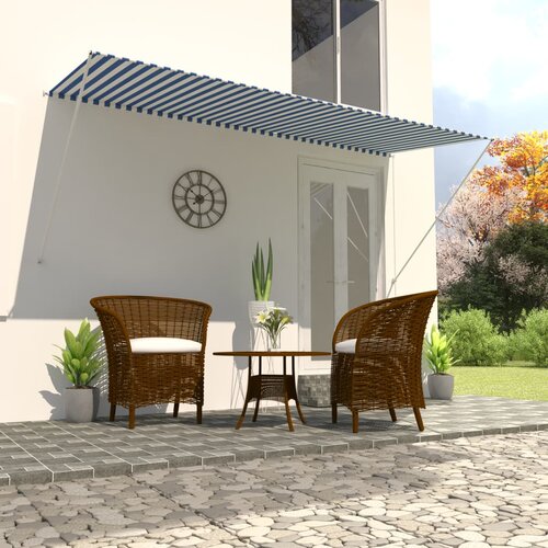 vidaXL tenda na uvlačenje 300 x 150 cm plavo-bijela Cijene