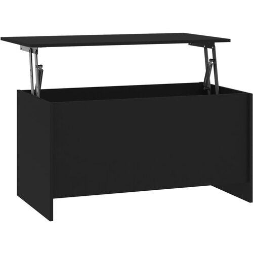 Maison Chic Klubska mizica - kavna mizica - Nizka mizica črna 102x55,5x52,5 cm konstruiran les, (21754339) Cene