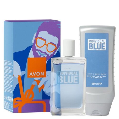 Avon individual blue poklon set Cene