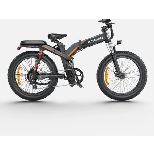 ENGWE X24 električno motorno kolo 48 v 29,2 ah 1000 w 24*4,0 inch fat tires terensko električno kolo - črno, (21341477) Cene